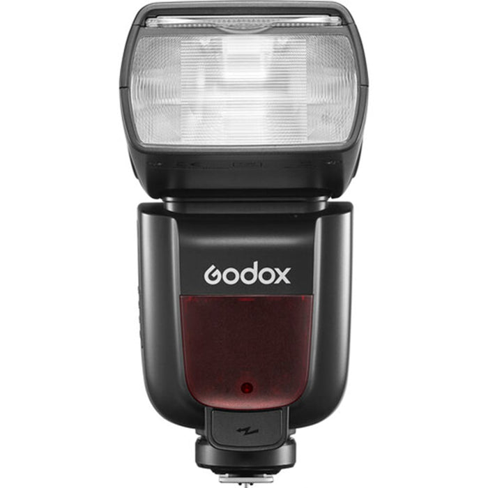 Godox TT685C II Canon flash with tilt/rotate head, TCM manual mode, wireless master/slave, and USB-C for firmware updates.