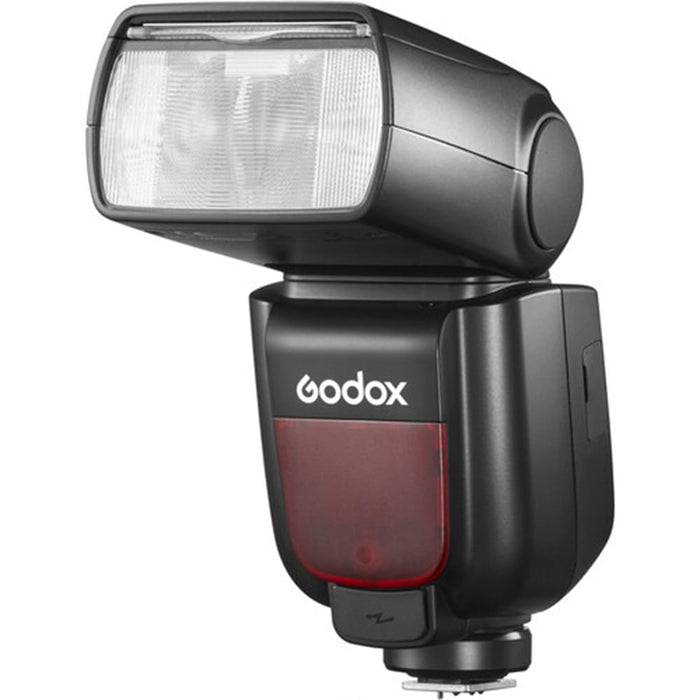 Godox TT685S II Flash for Sony ADI / P-TTL with tilting and rotating head, wireless 2.4 GHz control, TCM mode, high-speed sync, and USB-C update port.