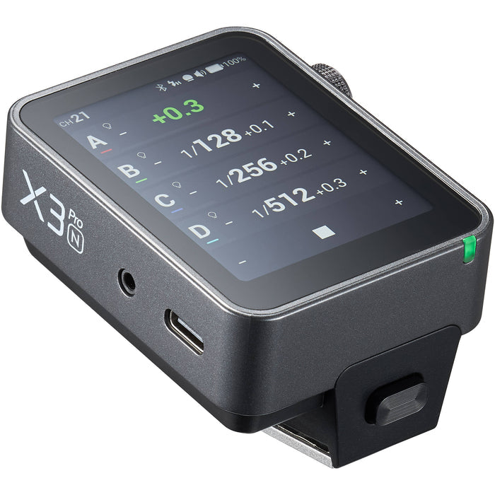 Godox X3Pro TTL wireless flash trigger with touchscreen