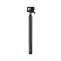 GoPro carbon fiber extension pole extending from 39cm to 2.7m, ultra-lightweight and durable, designed for wide-angle and selfie shots, with secure mounting for all GoPro cameras.
