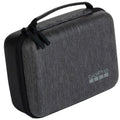 Black carrying case with GoPro logo on a white background