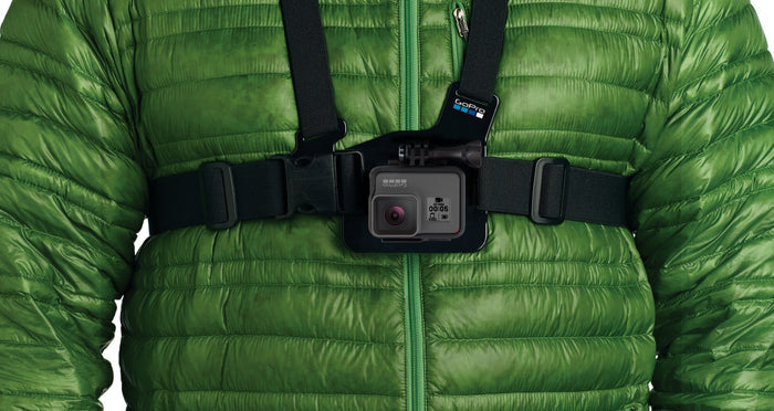 The GoPro Chesty - Chest Mount Harness lets you capture immersive video and photos from your chest.