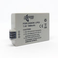 GPB Generic Canon LP-E5 rechargeable lithium-ion battery with 7.4V voltage and 1080mAh capacity, compatible with Canon EOS 450D, 500D, 1000D models, designed for extended shooting sessions.