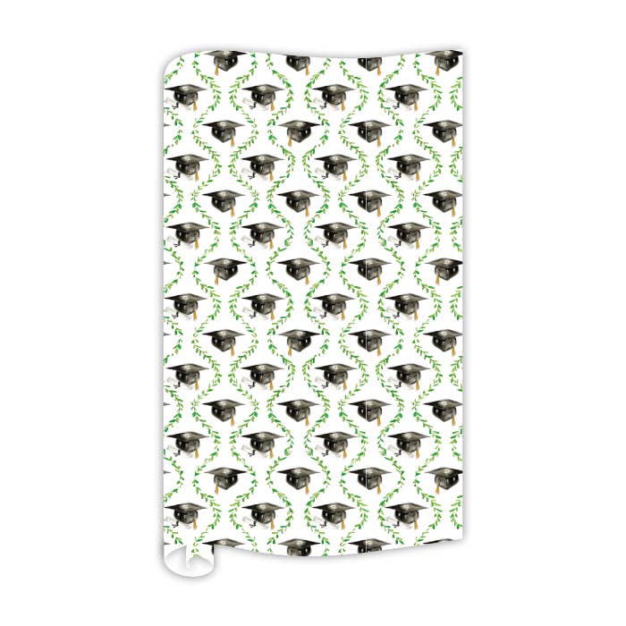 Graduation Caps Gift Wrap