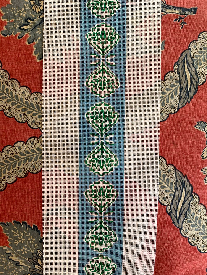 Green Flower Strap Canvas
