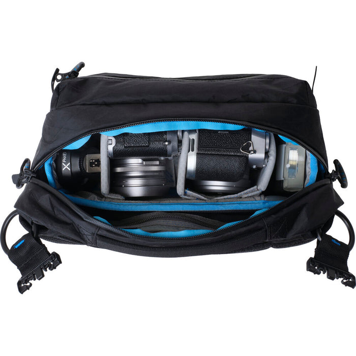 Kiboko City Sling 6L with photo insert open top view