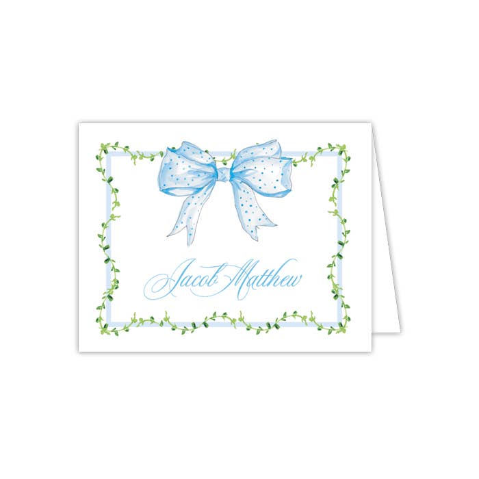 Handpainted Bows Note Cards