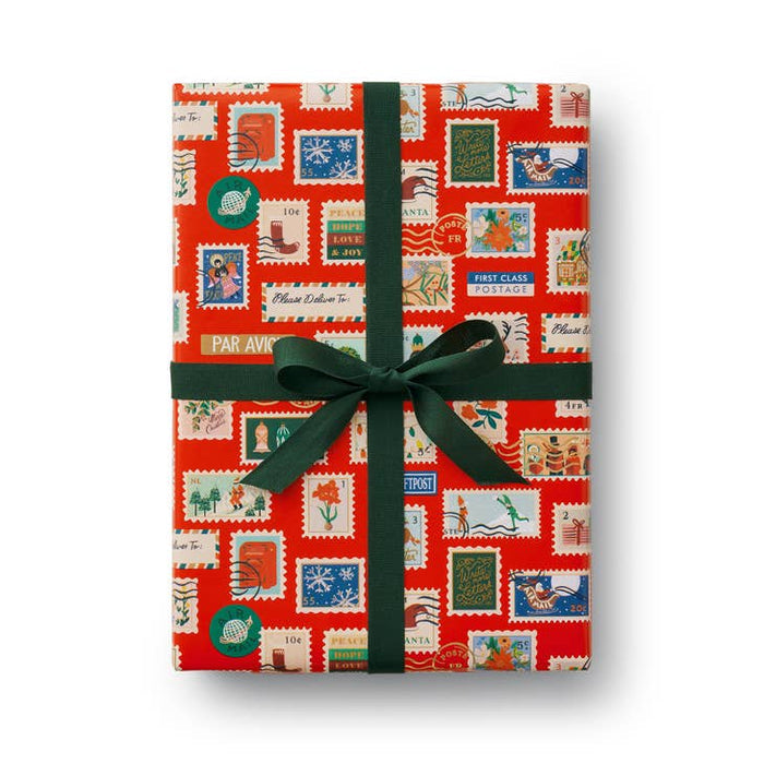 Holiday Stamps Gift Wrap