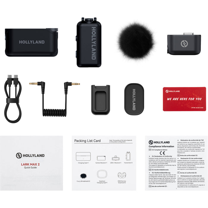 Lark Max 2 professional wireless microphone kit for interviews and live streaming