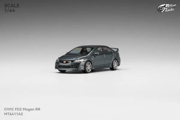 Honda Civic FD2 Custom MUGEN RR - Metallic Grey - MicroTurbo - 1/64 MT6411A2