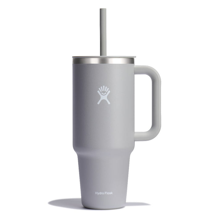 Stay refreshed on the go with the Hydro Flask 1183ml Travel Tumbler. Keeps drinks cold for hours with a leak resistant design and comfy handle.