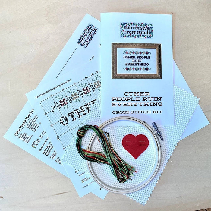 If At First You Don't Succeed Deluxe Cross Stitch Kit
