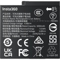 Insta360 Battery Ace Pro 2 with 1800mAh capacity, fast charging support reaching 80% in 18 minutes and full charge in 47 minutes, includes a protective storage case with microSD card slot, designed for extended use with Insta360 Ace Pro 2 camera.