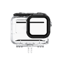 Insta360 Dive Case for Ace with waterproof housing rated to 60m (197ft), high-transparency glass lens for clear underwater imaging, locking-buckle design for secure closure, anti-fog inserts, and anti-slip rings, compatible with selfie sticks and tripods.