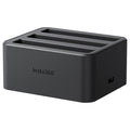 Insta360 Fast Charge Hub for X4 – compact charging station designed to quickly charge up to three X4 batteries simultaneously.