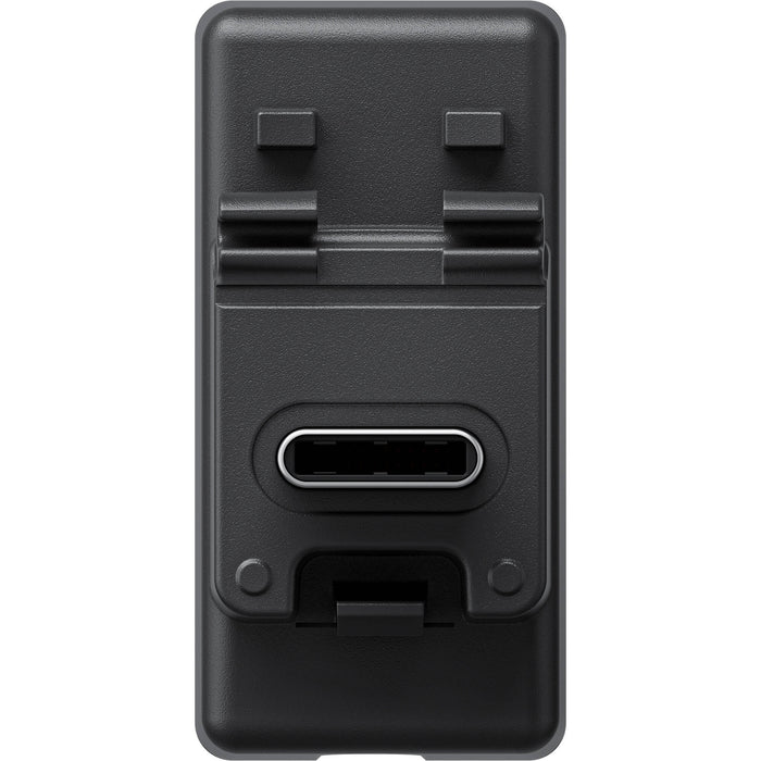 Black phone mount with multiple attachment points on a white background