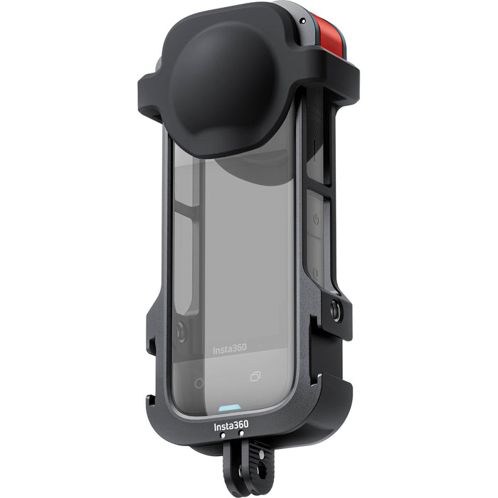 Insta360 Utility Frame for X4 – durable protective housing with cold shoe mounts and folding fingers for mounting accessories on the X4 camera.