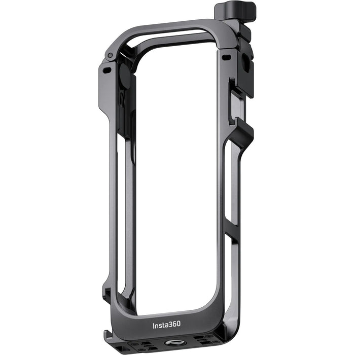 Insta360 X5 Utility Frame with cold shoe mounts and lens cap