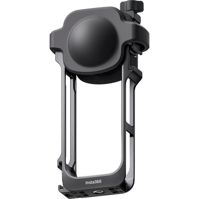 Insta360 X5 Utility Frame with cold shoe mounts and lens cap