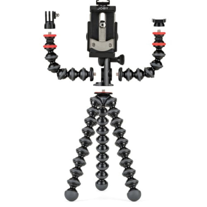 Create pro videos, vlogs, and YouTube content with the GorillaPod Mobile Rig that is flexible, portable, and user-friendly from Joby.