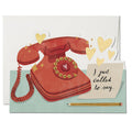 Just Called to Say Die Cut Card
