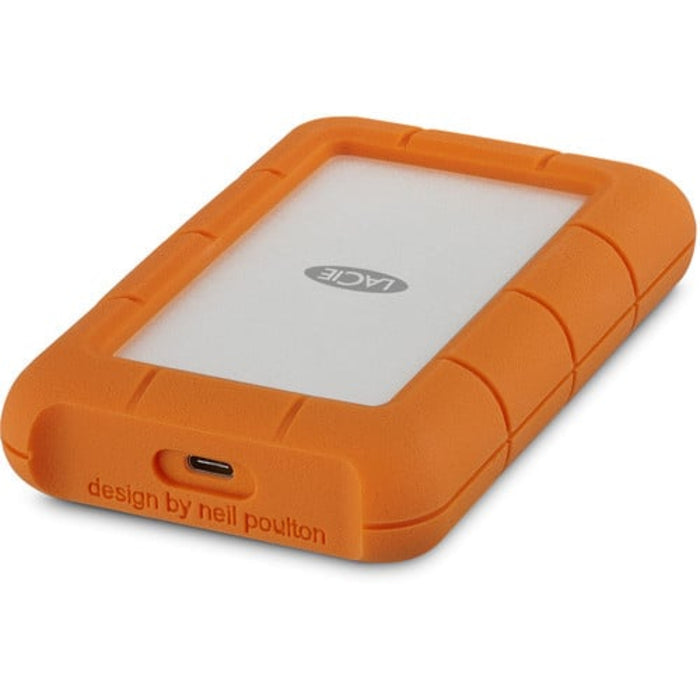 The 2TB Rugged USB 3.0 Type-C External Hard Drive from LaCie uses USB 3.0 Type-C technology that delivers data transfer speeds of up to 130 MB/s.