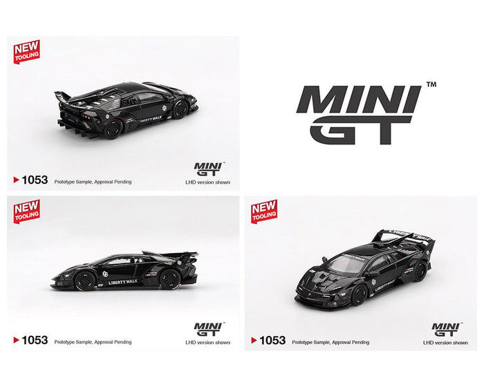 Lamborghini LB-Silhouette WORKS MURCIELAGO GT- Evo Black Mini GT 1/64 scale MGT01053-BL