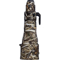 LensCoat camouflage cover in Realtree Max 4 for Nikon Z 600mm TC VR S lens, offering protection and concealment for outdoor photography.