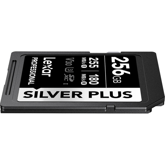 Durable Lexar SILVER PLUS SD Card designed for 4K video recording