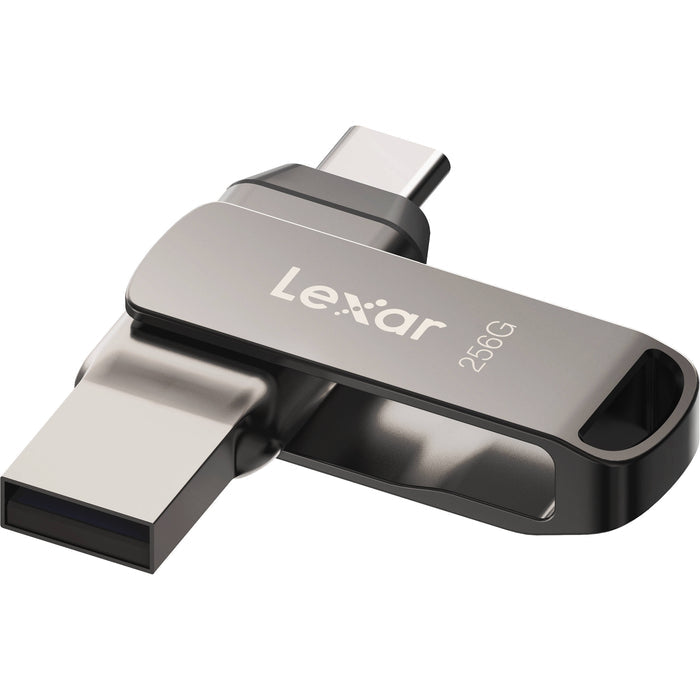 Lexar JumpDrive Dual Drive D400 USB 3.1 Type-C (256GB) – high-capacity, dual-interface storage for seamless transfers between USB-C and USB-A devices.
