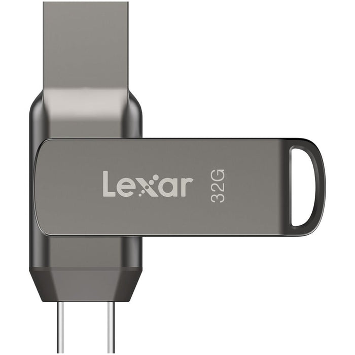 Lexar JumpDrive Dual Drive D400 USB 3.1 Type-C (32GB) – versatile, high-speed storage for USB-C and USB-A devices.