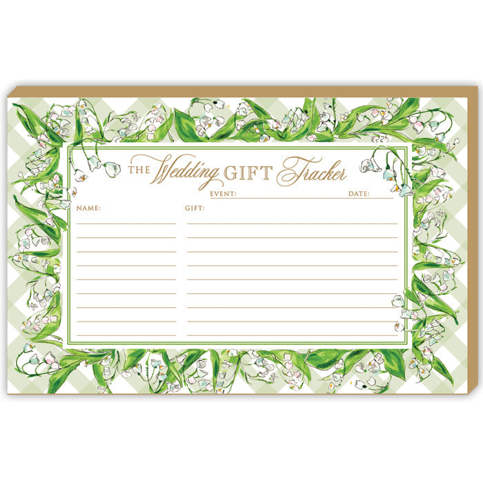 Lily of the Valley Wedding Gift Tracker