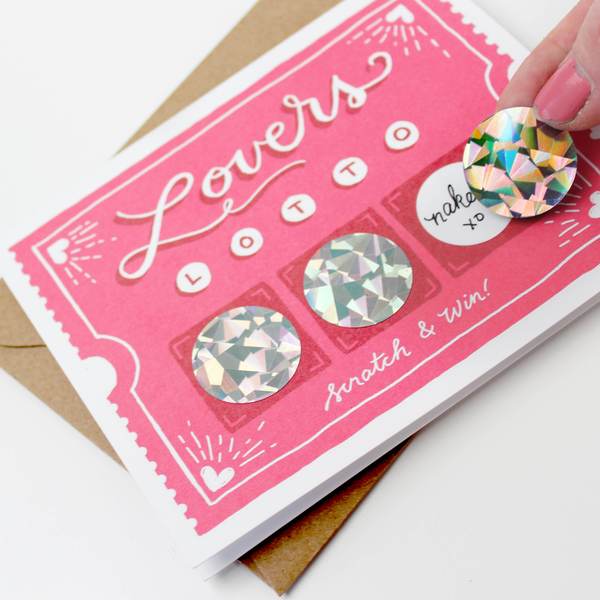 Lovers Lotto Scratch-Off Card