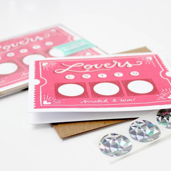 Lovers Lotto Scratch-Off Card