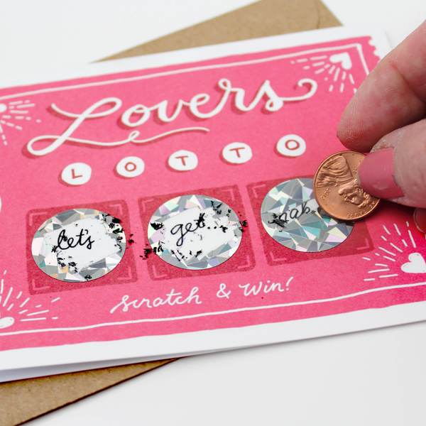Lovers Lotto Scratch-Off Card