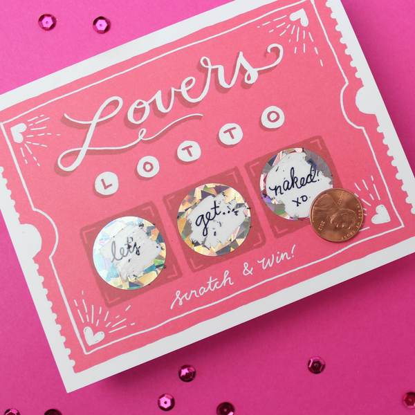 Lovers Lotto Scratch-Off Card
