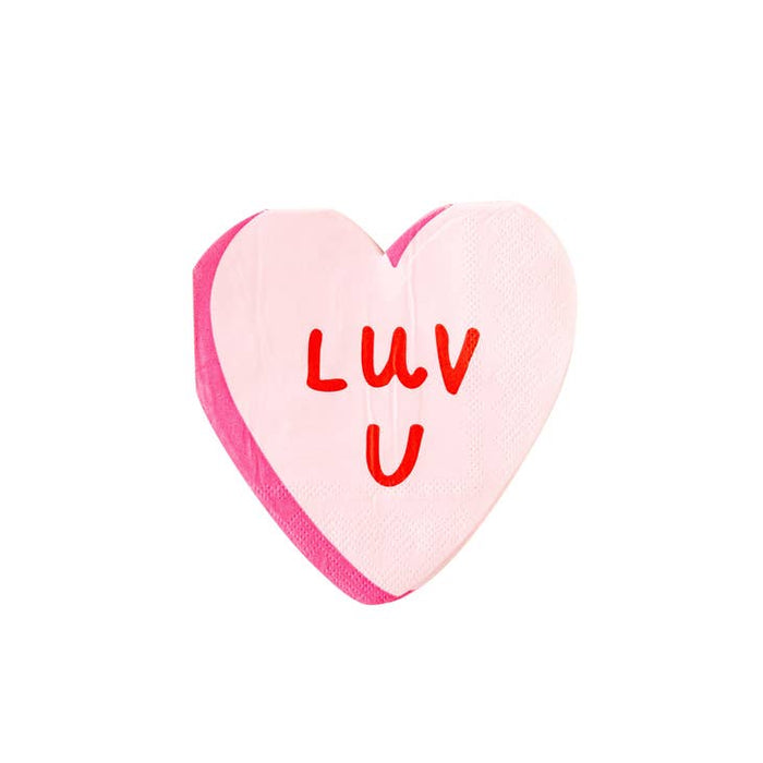 Luv U Heart Napkins