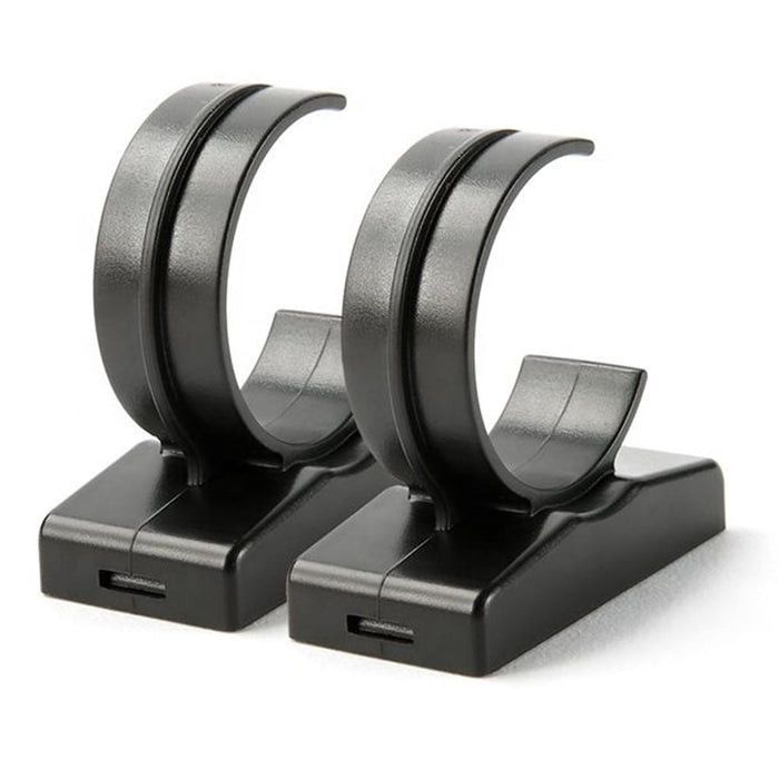 Luxceo Magnetic Clamp securely holding a tube light against a metal surface, showcasing durable ABS plastic bracket clips and magnetic hook for photography studio setups.