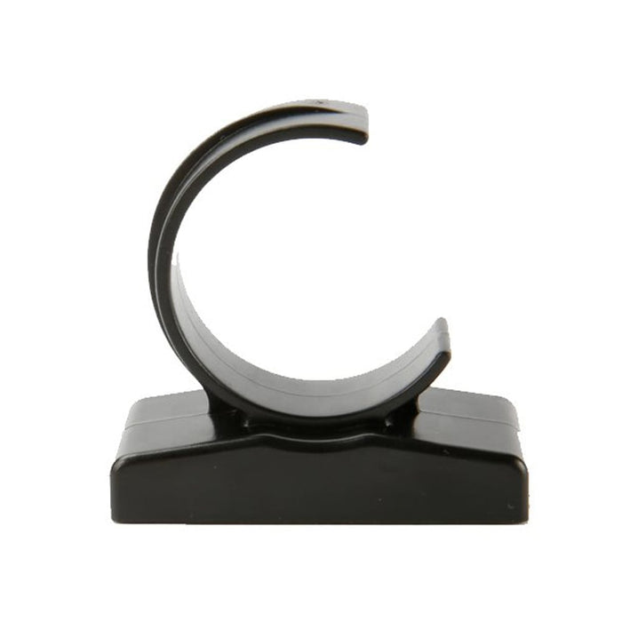 Luxceo Magnetic Clamp securely holding a tube light against a metal surface, showcasing durable ABS plastic bracket clips and magnetic hook for photography studio setups.