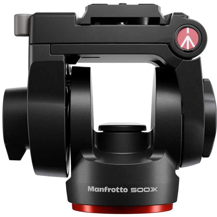 The Manfrotto 500X Fluid Head delivers professional-quality pan and tilt for hybrid shooters in a lightweight and portable design.