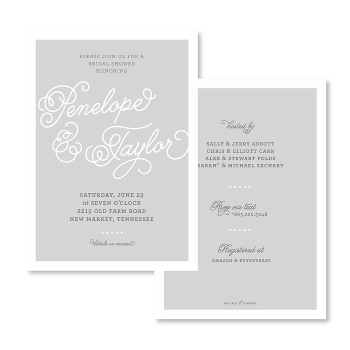 Melanie Gray Invitations