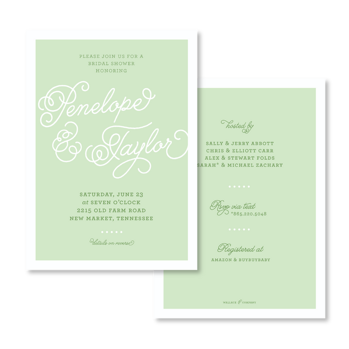 Melanie Green Invitations