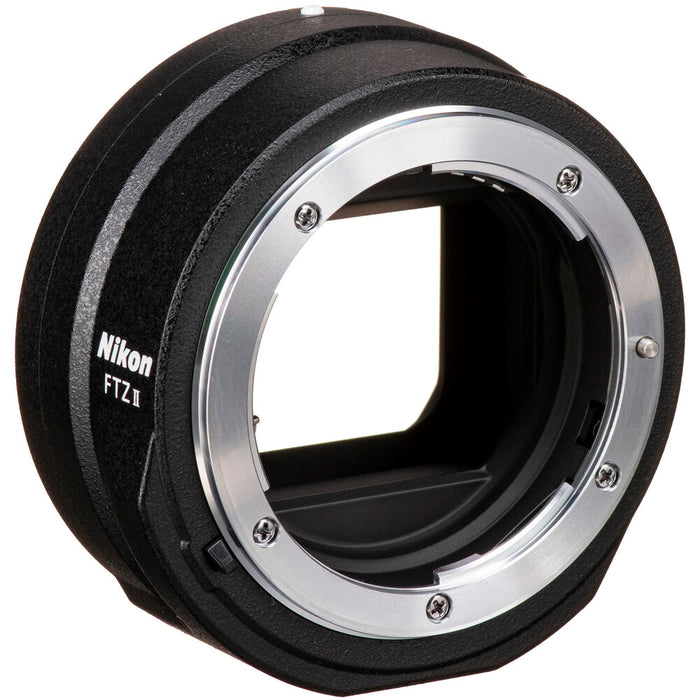 Nikon FTZ II lens adapter on a white background