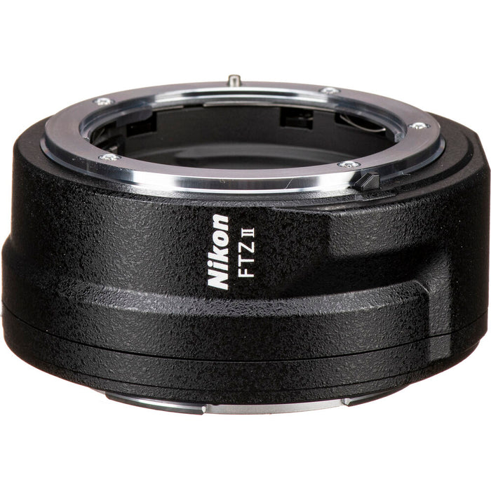 Nikon FTZ II lens adapter on a white background
