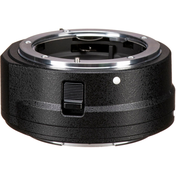 Nikon FTZ II lens adapter on a white background