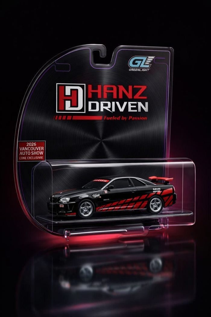 Nissan Skyline GT-R R34 Hanz Driven Vancouver Auto Show Exclusive Limited Edition 1:64 scale HANZ001