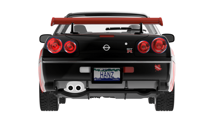 Nissan Skyline GT-R R34 Hanz Driven Vancouver Auto Show Exclusive Limited Edition 1:64 scale HANZ001