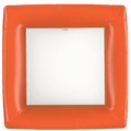 Orange Grosgrain Dinner Plate