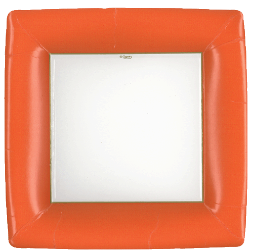 Orange Grosgrain Dinner Plate