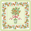 Orange Topiary Paper Placemats